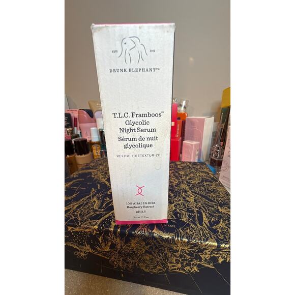 1Oz T.L.C. Framboos Glycolic Night Serum $90 retail - Picture 1 of 3